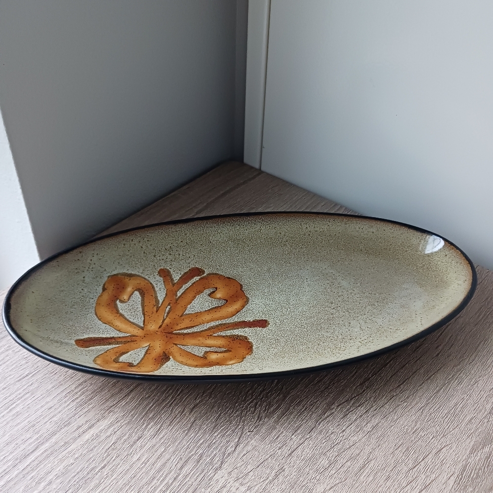 🌷 Pier 1 Kioko Oval Stoneware Serving Platter